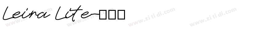 Leira Lite字体转换